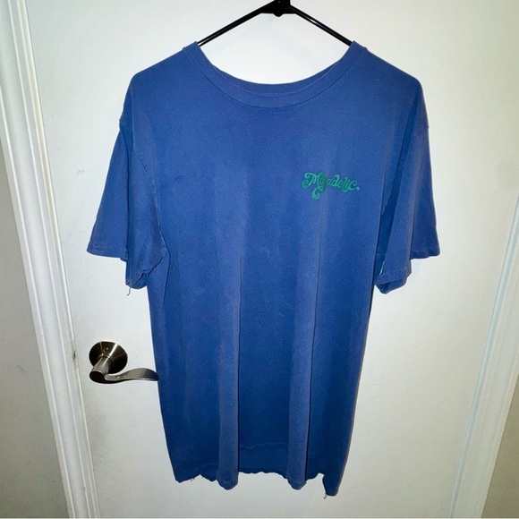 *FLAWS* Mac Miller Macadelic Blue Graphic T-Shirt - Picture 2 of 12